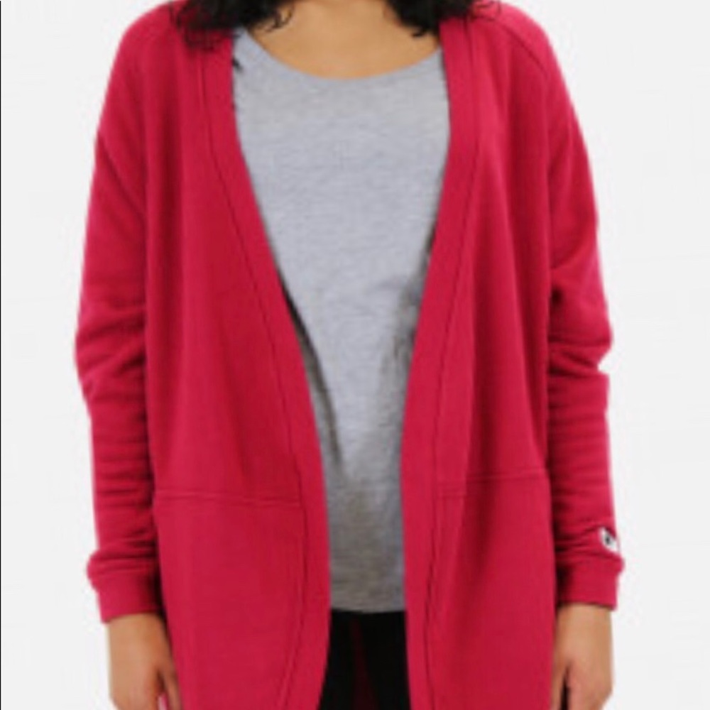 Nike red cardigan